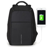 15-inch Multifunction Usb Charging Laptop Backpack for Men - Front View