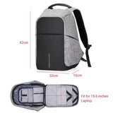 15-inch Multifunction Usb Charging Laptop Backpack for Men - Extra Image
