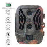 50mp 4k Dual Lens Infrared Hunting Camera for Outdoor Rainfall and Fog - 45-Degree Angle