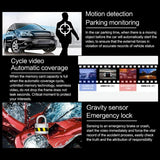 Hd Dual Camera Car Dash Cam with Night Vision and Wifi