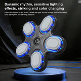 Bluetooth Music Boxing Machine With Adult Gloves - Reaction Training - With Half-Finger Gloves - Low Angle