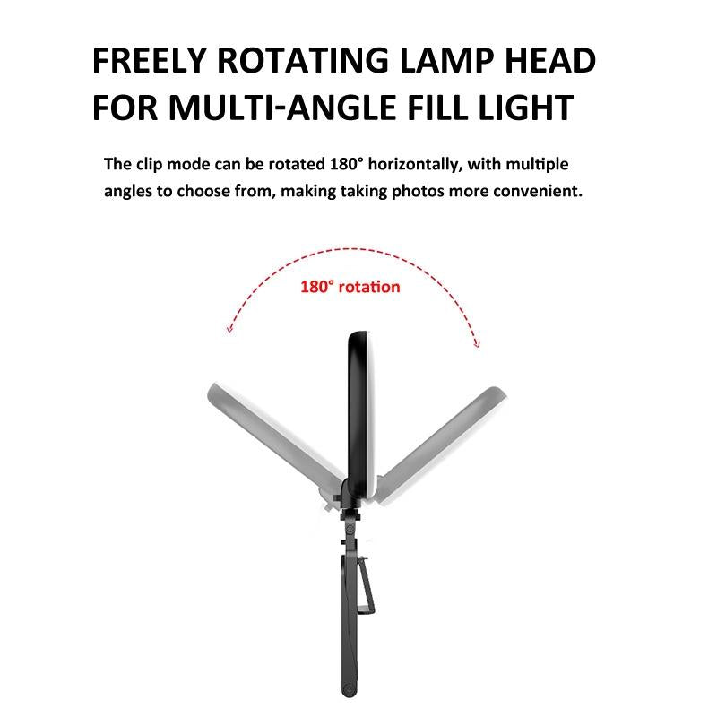 Desktop Ring Fill Light with Multi-function Bracket - 3000-6500k