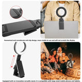 Desktop Ring Fill Light with Multi-function Bracket - 3000-6500k - Close-Up Angle