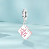 925 Sterling Silver Fortune Mahjong Diy Pendant - Side View
