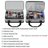 Multifunctional Vacuum Cleaner Storage Bag for Dyson Mite Removal - Top-Down View