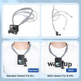 Magnetic Halter Bracket for Action Cameras - Compatible with Gopro Hero11 / Hero9 / Dji Action 3 Standard - Te Hnb 001 - Side View