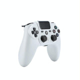 Wireless Ps4 Game Controller - White - Side View