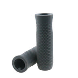 Silicone Handbar Cover for Ninebot Es Scooters - Gray Pair - 45-Degree Angle