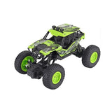 Charging Remote Control Car Toy For Kids - Small Green Off-Road Vehicle - Front View