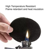 100-pack Fireproof Cotton Pads for Incense Burners and Mosquito Coils - 7.5Cm - Side View