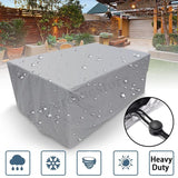 Waterproof Outdoor Furniture Cover - 242x162x100cm - Rear View