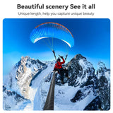 3m Carbon Fiber Selfie Stick Monopod for Action Cameras - 1 / 4 Screw - Close-Up Angle