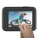 Hat Prince 3-in-1 Tempered Glass Screen Protector for Gopro Hero 10 - 0.2mm - 45-Degree Angle