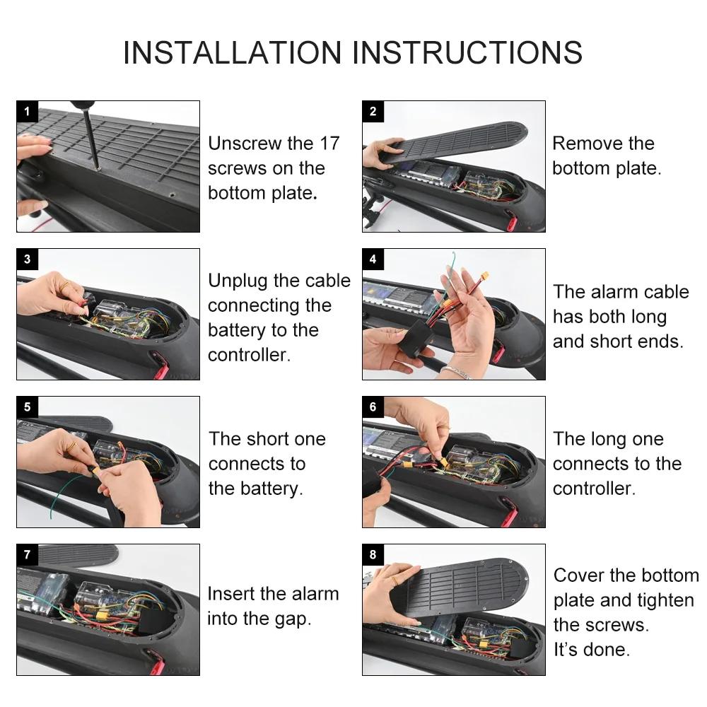 Anti-theft Alarm Electric Scooter with Remote Control 36-55v - For Xiaomi M365