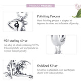 925 Sterling Silver Drogon Dinosaur Charm For Diy Bracelets - 45-Degree Angle