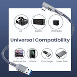 Aluminum Vr Link for Oculus Quest 2 - 5m - Rear View
