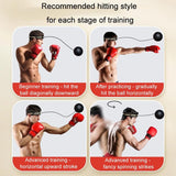 Indoor Boxing Reflex Training Ball With Headband - Black Pu Speed Ball - Pu Ball Black - Close-Up Angle