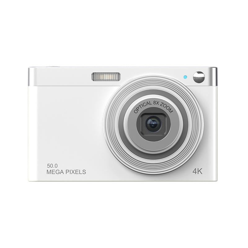 4k 8x Optical Zoom Telescopic Lens Digital Camera - White 2.88 Inch