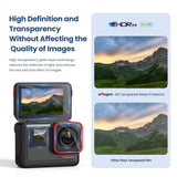 Tempered Film Protective Stickers for Insta360 Ace Amagisn Sports Camera - 3 In 1