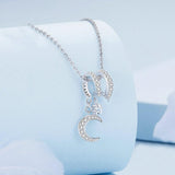 925 Sterling Silver Moonlight Zircon Bracelet - Top-Down View