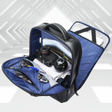 Deluxe Waterproof Laptop Backpack with Usb & Type-c Port - Large Capacity - 61-122891 - Close-Up Angle
