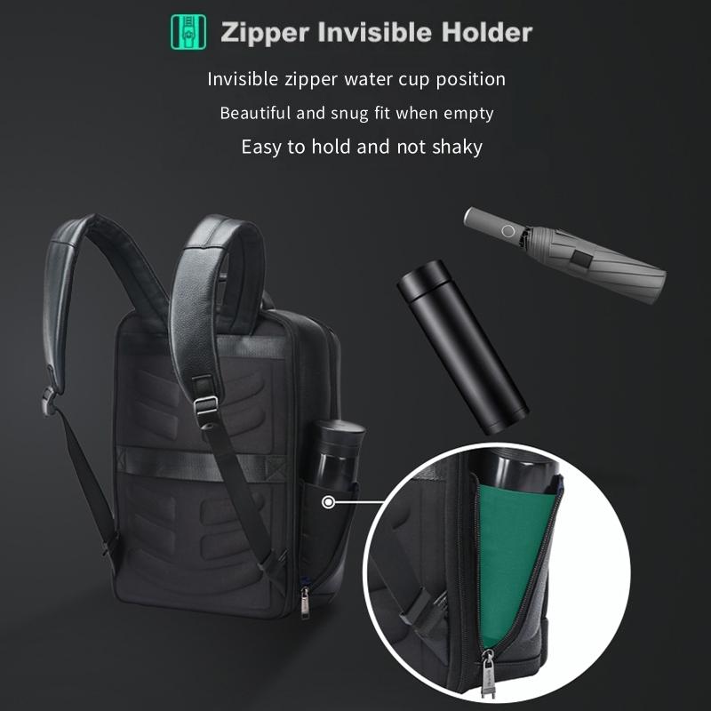 Deluxe Waterproof Laptop Backpack with Usb & Type-c Port - Large Capacity - 61-122891