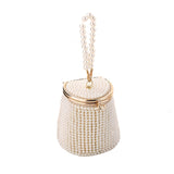 Mini Pearl Tote Bag Evening Bucket Ordinary Color - Front View