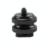 Aluminum Alloy Hot Shoe Adapter For Dslr & Gopro Cameras - Front View