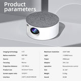 High Definition Mini Projector - 1000 Lumens 800X480 Resolution - 45-Degree Angle