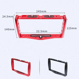 Diving Dual Handheld Grip Bracket Stabilizer Extension Phone Clamp Camera Rig Cage Underwater Case For Gopro Hero9 /8 /7 - Red - 45-Degree Angle
