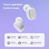 Black Wireless Earphones with Charging Case - Rear View
