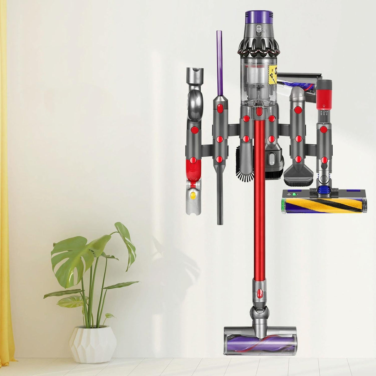 Vacuum Cleaner Storage Rack Extension Bracket for Dyson V7-v15 - 1 Pair