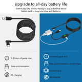 5m Usb to Type c Cable for Meta Quest Pro Vr Headset - 45-Degree Angle