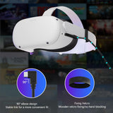 5m Usb to Type c Cable for Meta Quest Pro Vr Headset - Rear View
