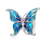 925 Sterling Silver Diy Butterfly Bracelet With Pearl Accents Scc2326 - Front View
