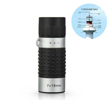 Compact 7X18 Monocular Telescope For Hunting Golf Hiking And Bird Watching - Crosshairs - Front View