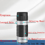 Compact 7X18 Monocular Telescope For Hunting Golf Hiking And Bird Watching - Crosshairs - 45-Degree Angle