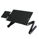 Adjustable Folding Laptop Desk with Mouse Board - Aluminum Alloy - Front View