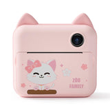 Instant Camera for Kids with Dual-lens Mini Print Green Dinosaur Design - Green Dinosaur No Card - Extra Image