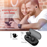 Mini Wireless Bluetooth 5.0 In-ear Earphone - Top-Down View