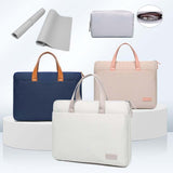 Ultra-thin Macbook Laptop Bag - Khaki 13.3-14 Inches - Side View