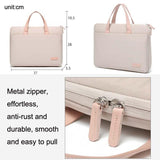Ultra-thin Macbook Laptop Bag - Khaki 13.3-14 Inches - Top-Down View