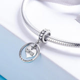 925 Sterling Silver Mothers Love Bead For Diy Bracelet Perfect Mother'S Day Gift Style - Bead - Close-Up Angle