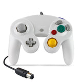 2-pack Wired Vibrating Game Controller for Nintendo Ngc / Wii - Available - White - Front View