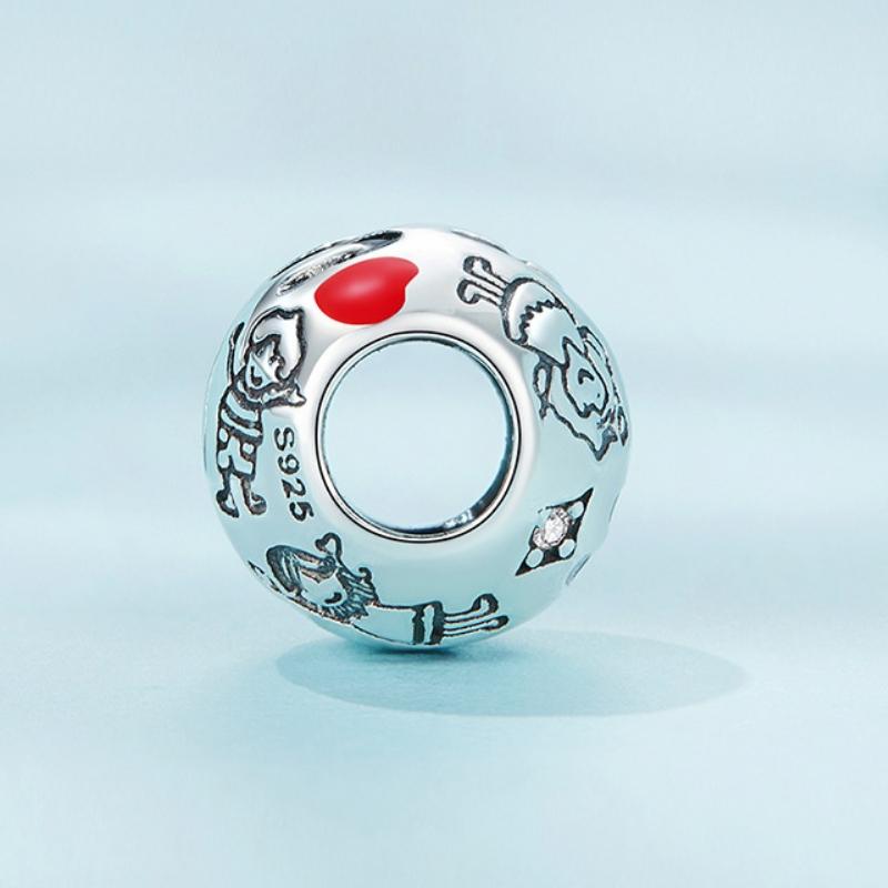 925 Sterling Silver Colourful Family Bracelet