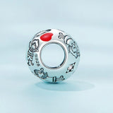 925 Sterling Silver Colourful Family Bracelet - Side View