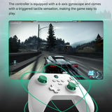 Wireless Bluetooth Game Controller For Switch Ios Android Pc Ps3 Ps4 - Black - White - Low Angle
