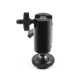Universal Dual Ballhead Cold Shoe Mount for Action Cameras - Front View