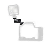 Universal Dual Ballhead Cold Shoe Mount for Action Cameras - Top-Down View