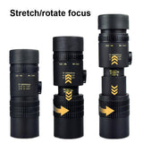 High Definition Monocular Telescope - 10-300X40 Bak4 Prism - Side View